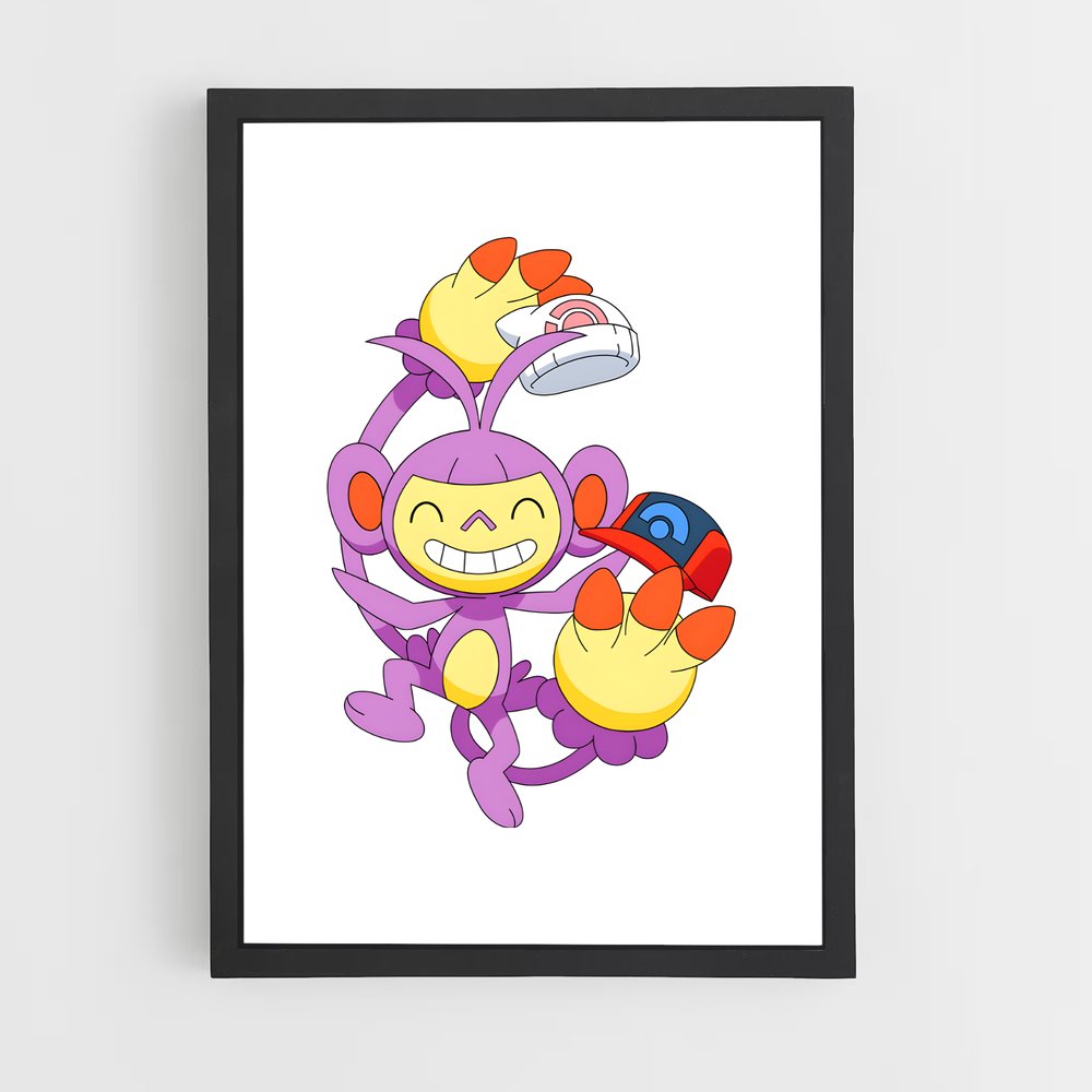 Poster Ambipom Style – affiche Pokemon (vue 2)