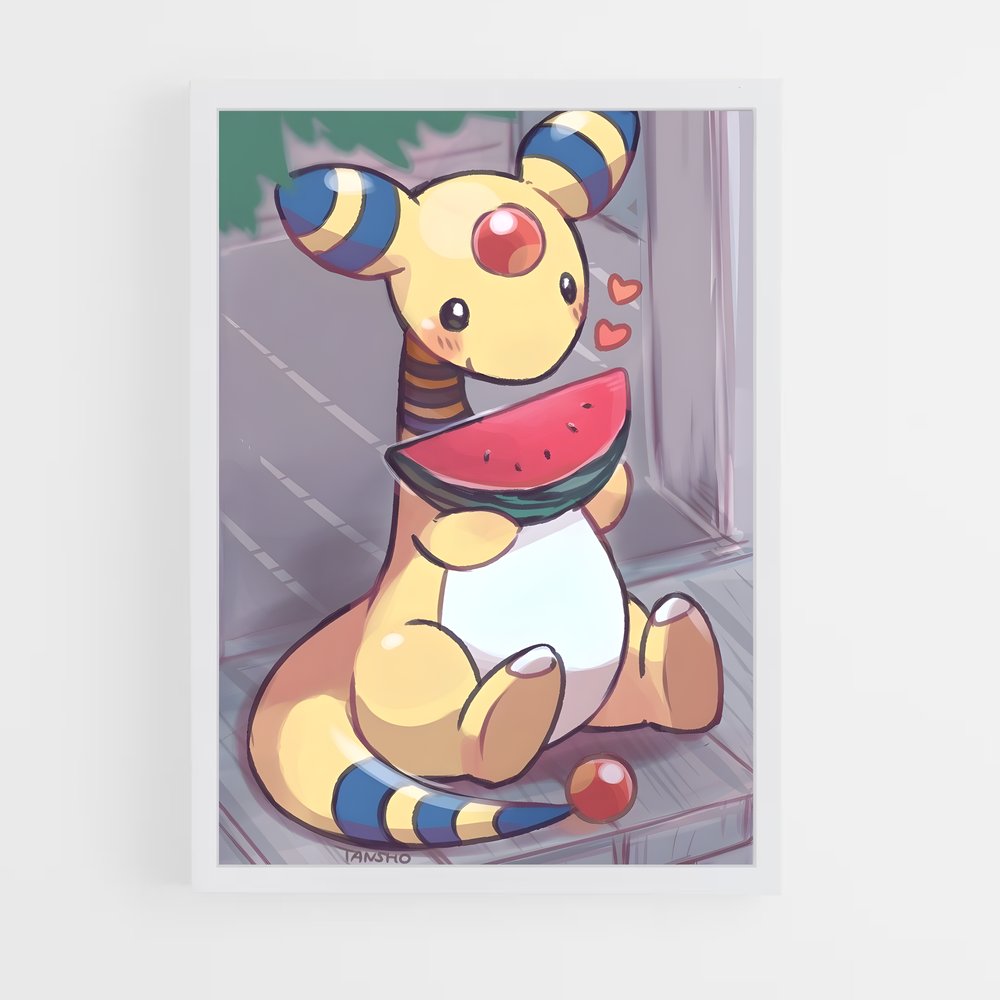Poster Ampharos au Banc – affiche Pokemon (vue 3)