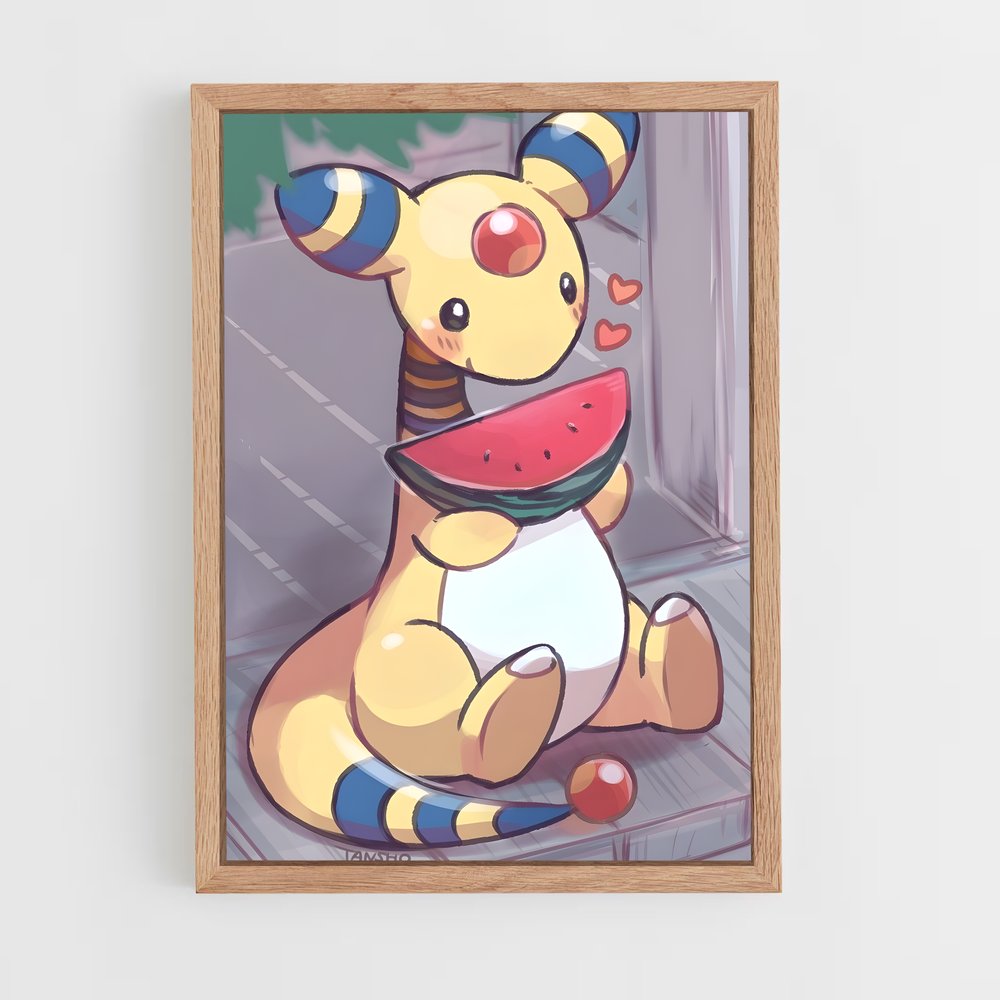 Poster Ampharos au Banc – affiche Pokemon (vue 4)