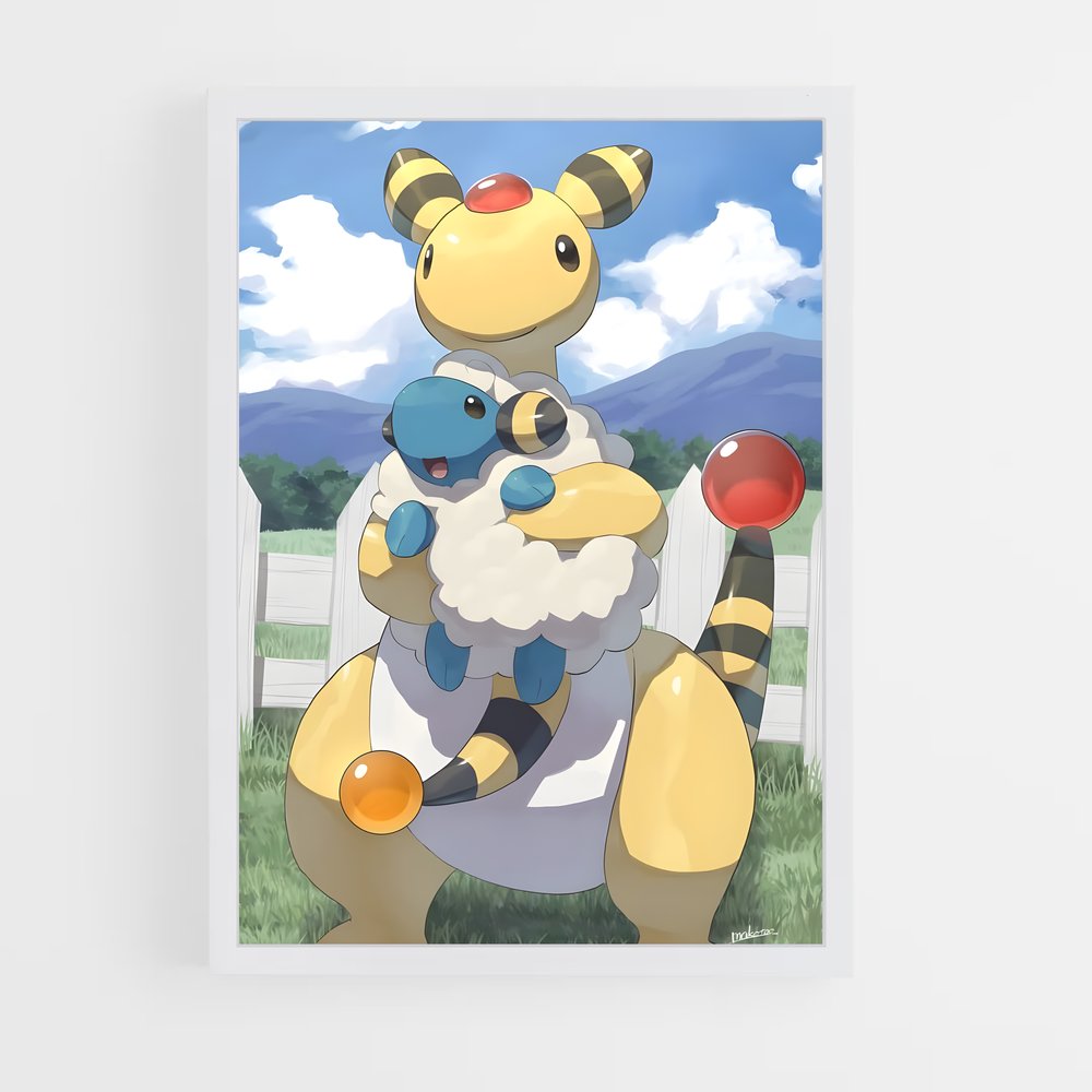 Poster Éclat de Pika – affiche Pokemon (vue 3)