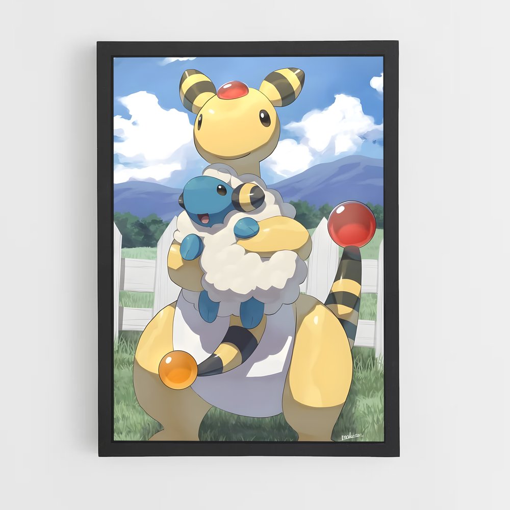 Poster Éclat de Pika – affiche Pokemon (vue 2)