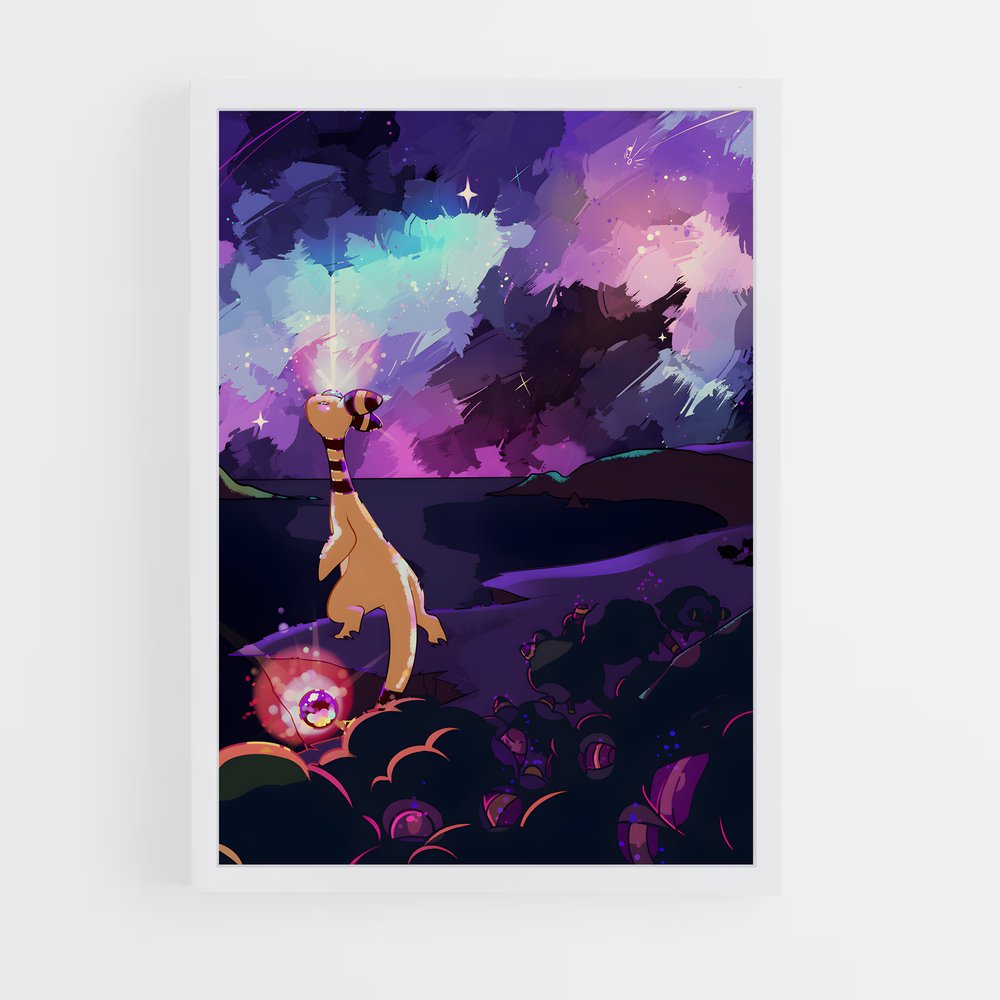 Poster Ampharos en Fête – affiche Pokemon (vue 3)