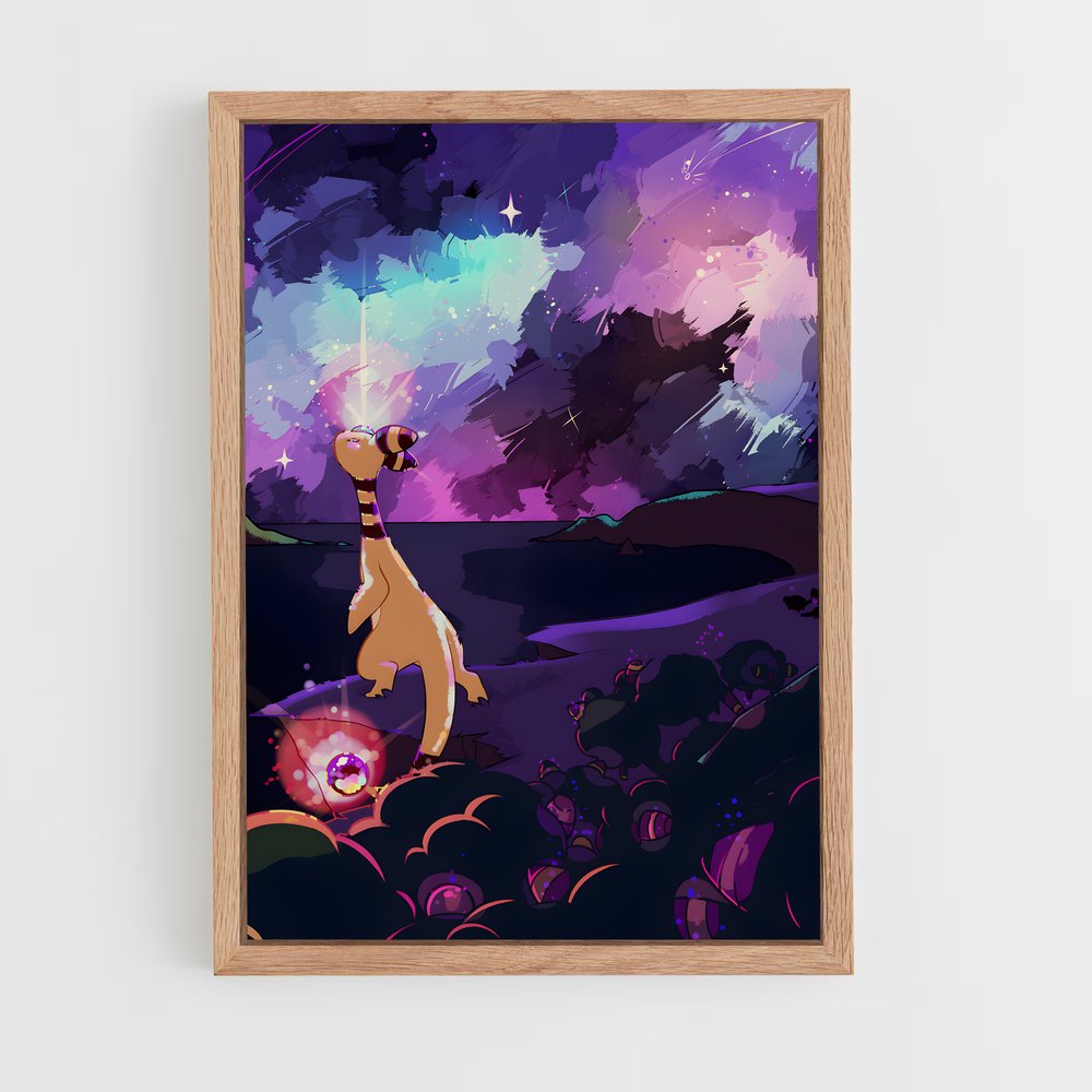 Poster Ampharos en Fête – affiche Pokemon (vue 4)