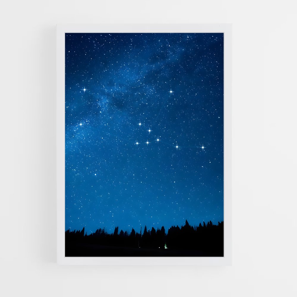 Poster Andromeda Scintillant – affiche Constellations (vue 3)