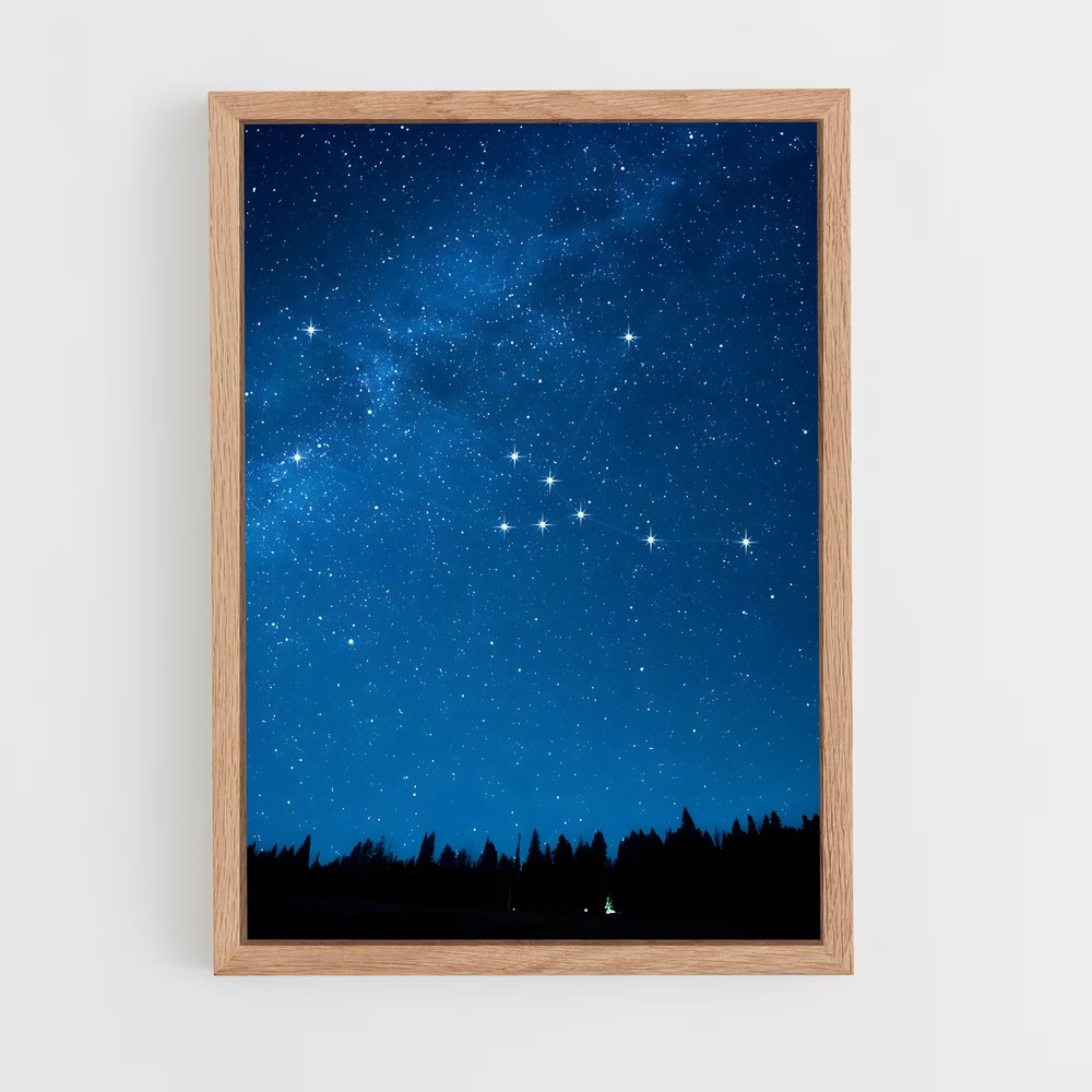 Poster Andromeda Scintillant – affiche Constellations (vue 4)