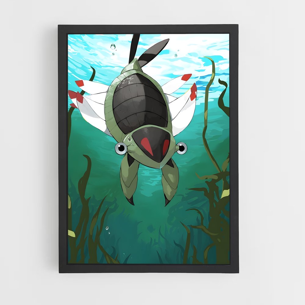 Poster Nageur des Profondeurs – affiche Pokemon (vue 2)