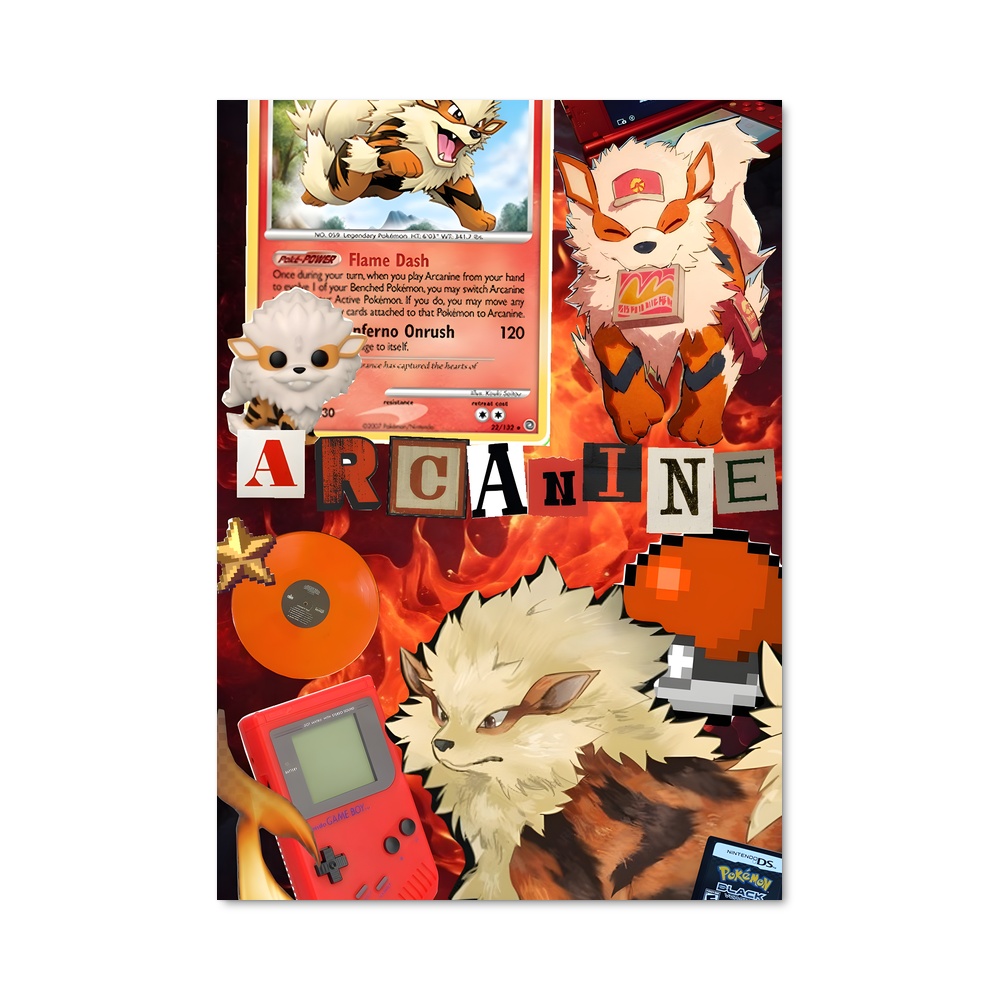 Poster Arcanine: Flamme Éternelle – affiche Pokemon