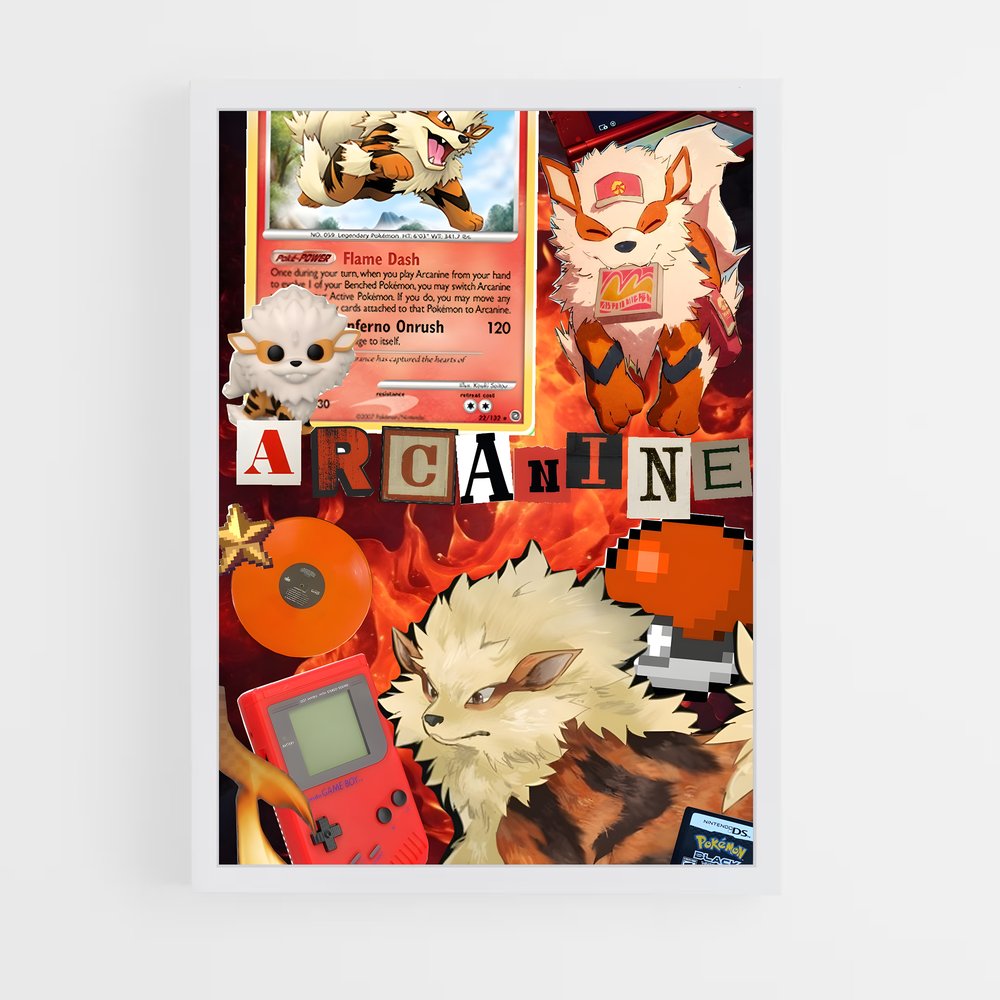 Poster Arcanine: Flamme Éternelle – affiche Pokemon (vue 3)