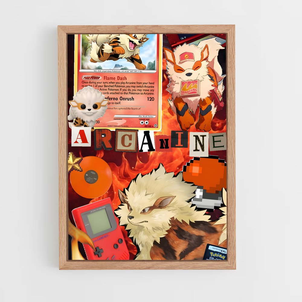Poster Arcanine: Flamme Éternelle – affiche Pokemon (vue 4)