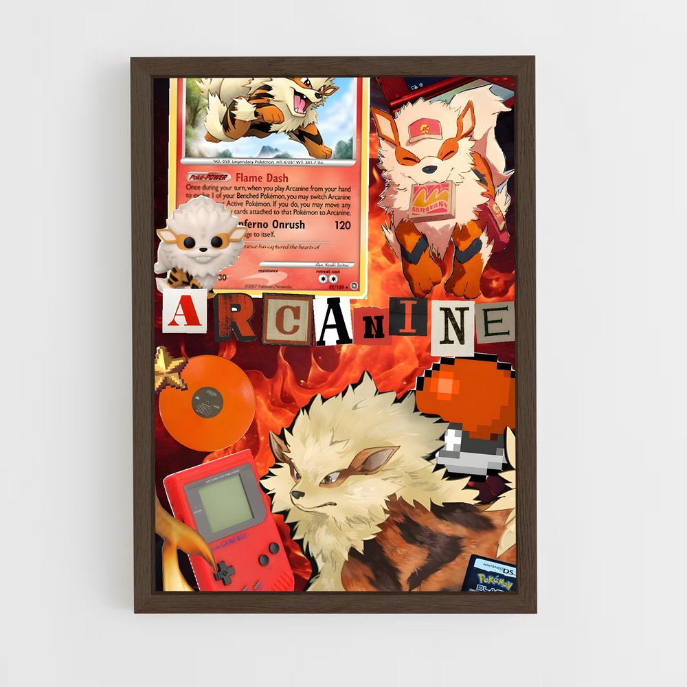 Poster Arcanine: Flamme Éternelle – affiche Pokemon (vue 5)