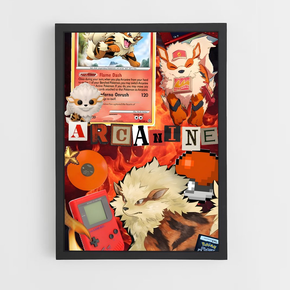 Poster Arcanine: Flamme Éternelle – affiche Pokemon (vue 2)