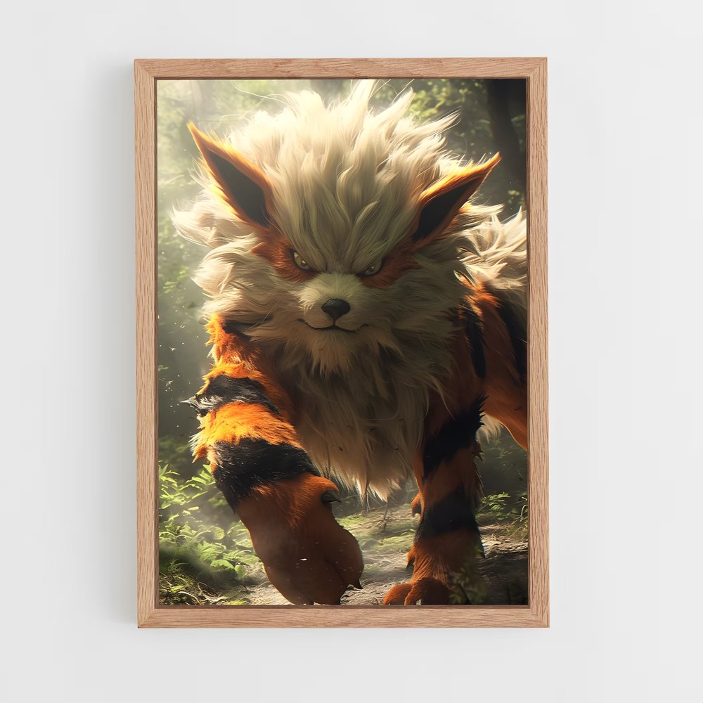 Poster Sourire d'Arcanine – affiche Pokemon (vue 4)