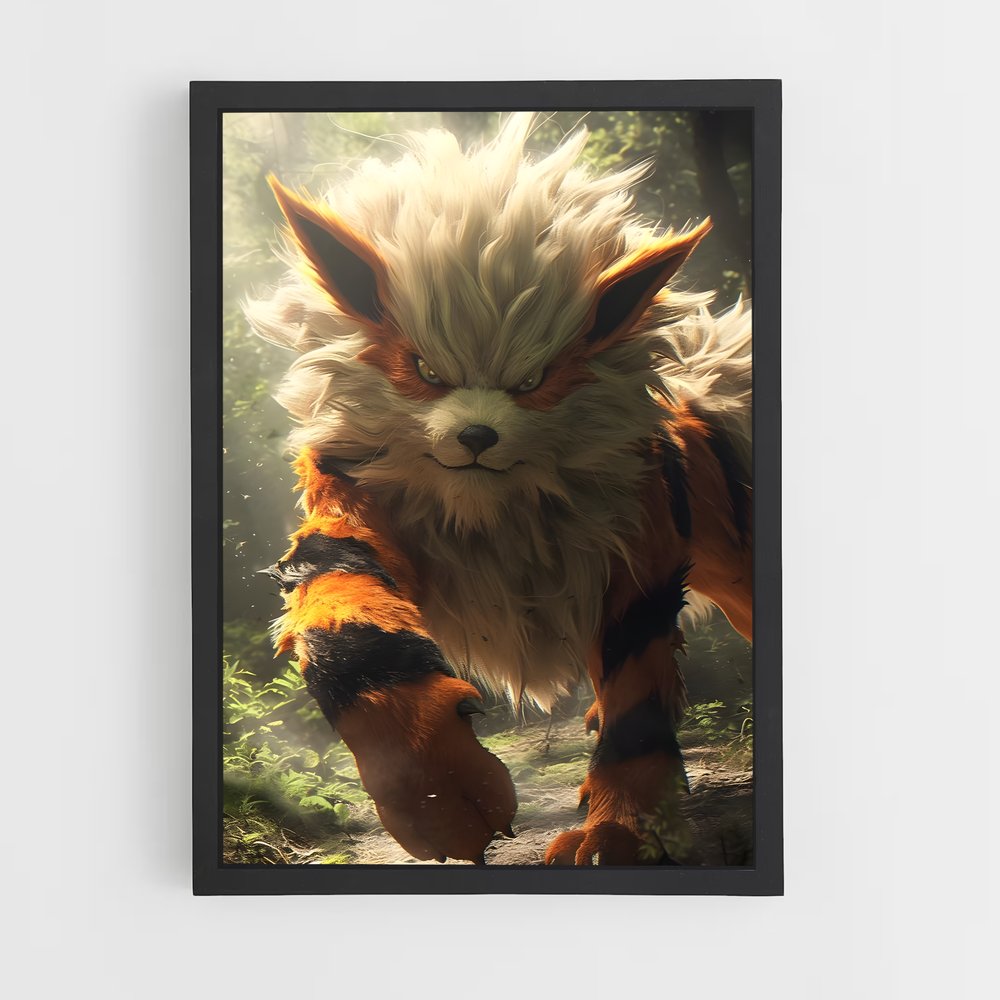 Poster Sourire d'Arcanine – affiche Pokemon (vue 2)