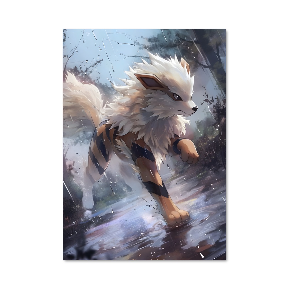 Poster Loup de Pluie – affiche Pokemon