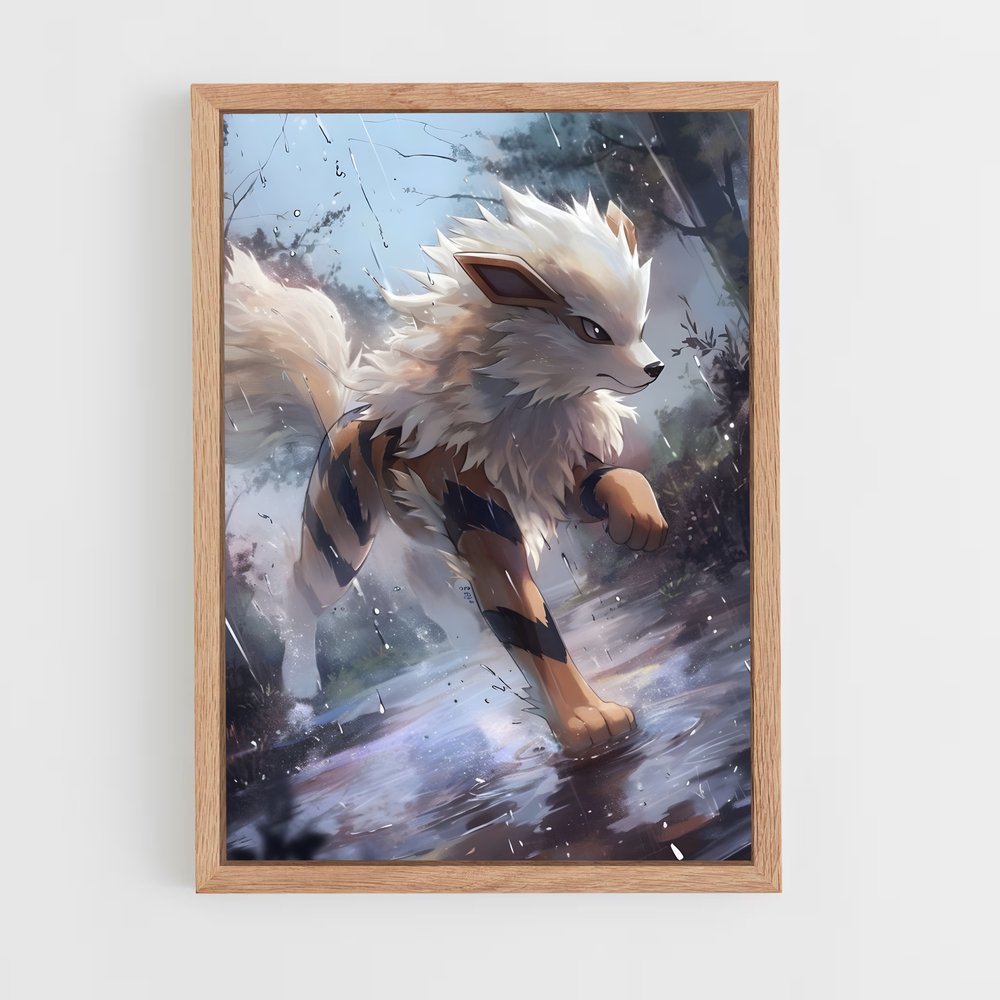 Poster Loup de Pluie – affiche Pokemon (vue 4)