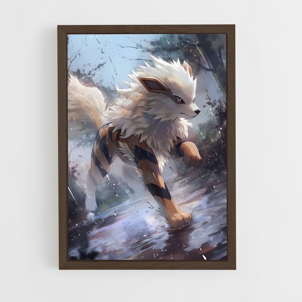 Poster Loup de Pluie – affiche Pokemon (vue 5)