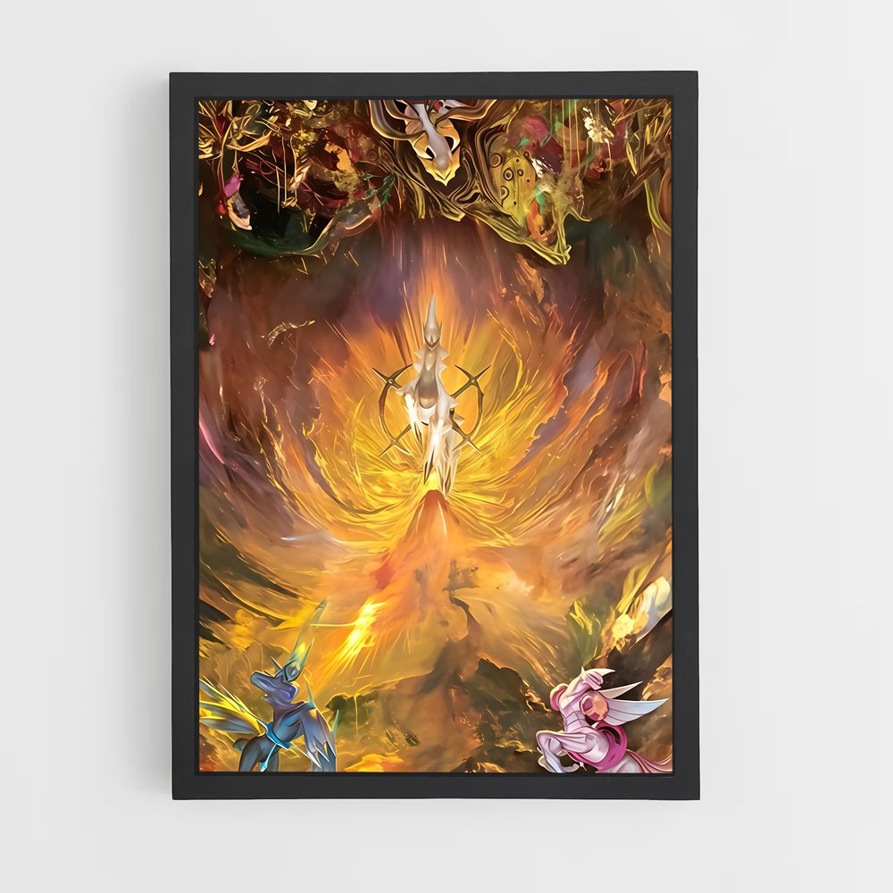 Poster Ciel en Flammes – affiche Pokemon (vue 2)