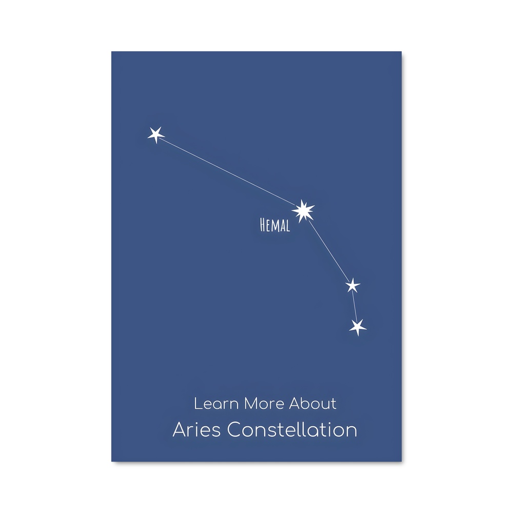 Poster Constellation d'Aries