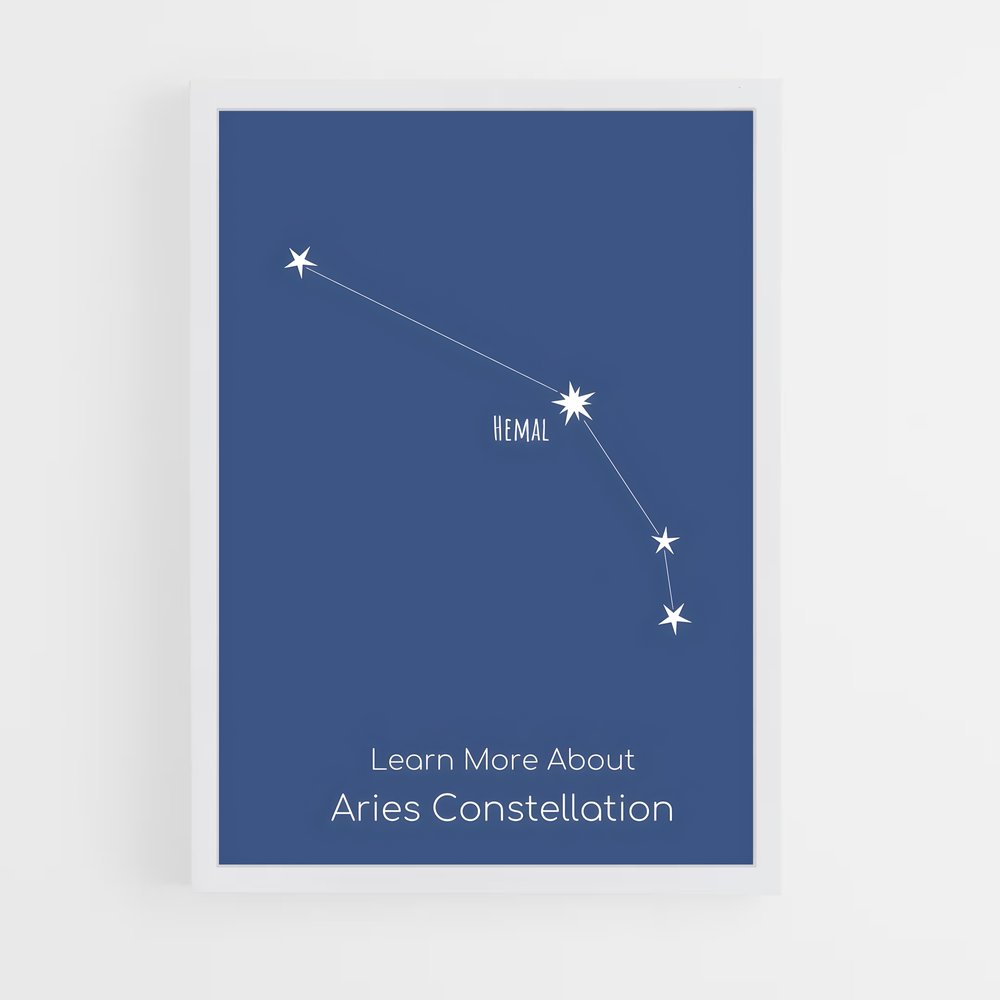 Poster Constellation d'Aries – affiche Constellations (vue 3)