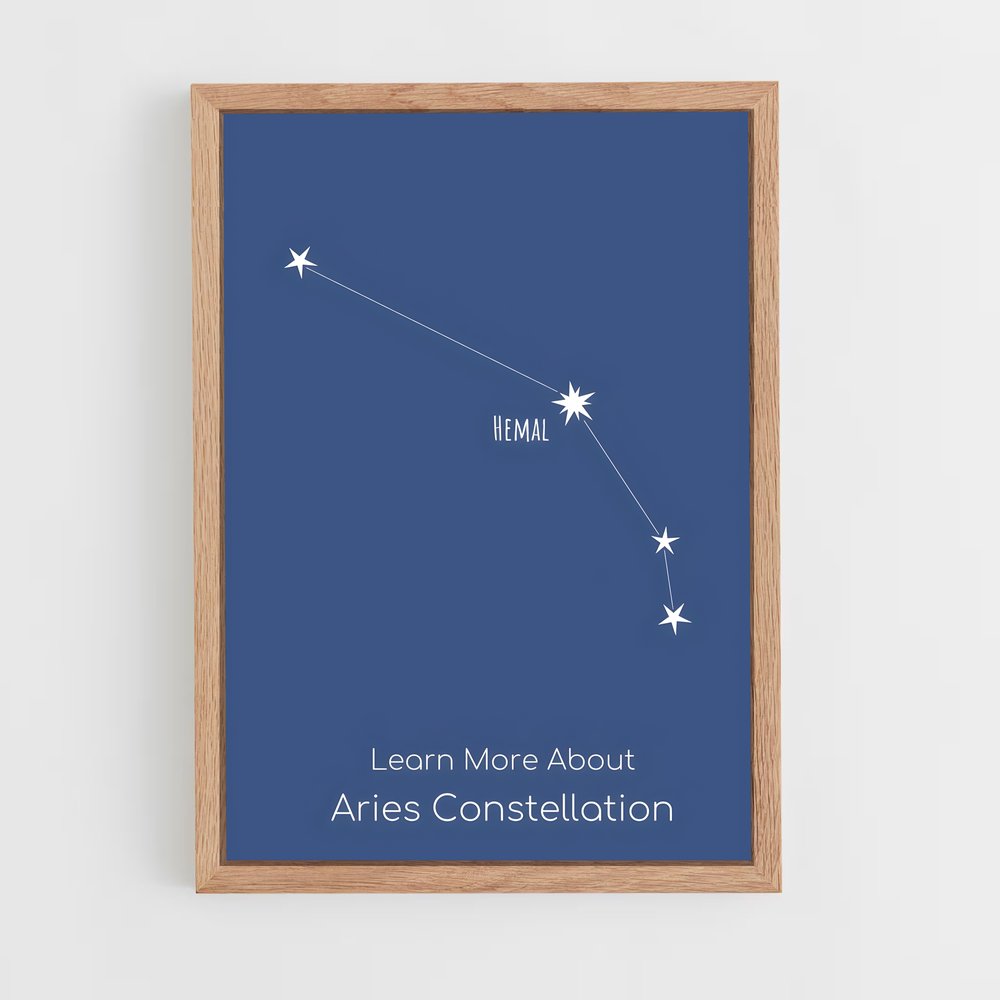 Poster Constellation d'Aries – affiche Constellations (vue 4)