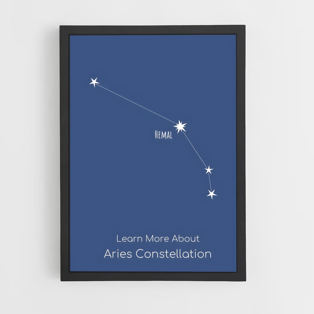 Poster Constellation d'Aries – affiche Constellations (vue 2)