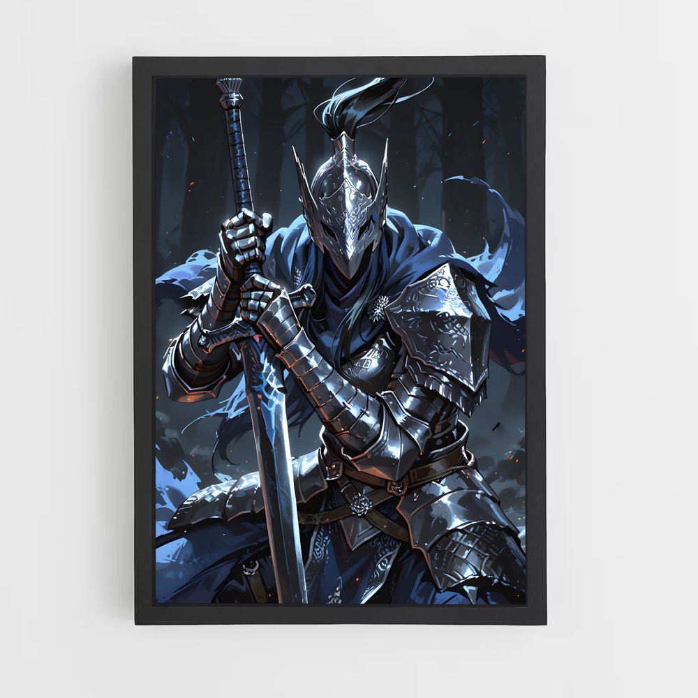 Poster Artorias chevalier – affiche Dark souls (vue 2)