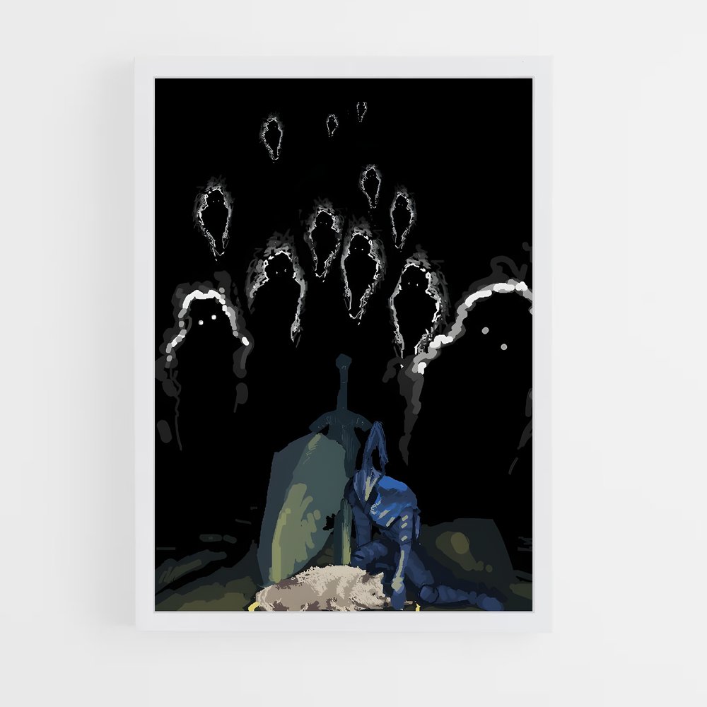 Poster Esprit Brumeux – affiche Dark souls (vue 3)