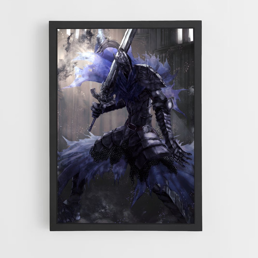 Poster Artorias de chevalier – affiche Dark souls (vue 2)