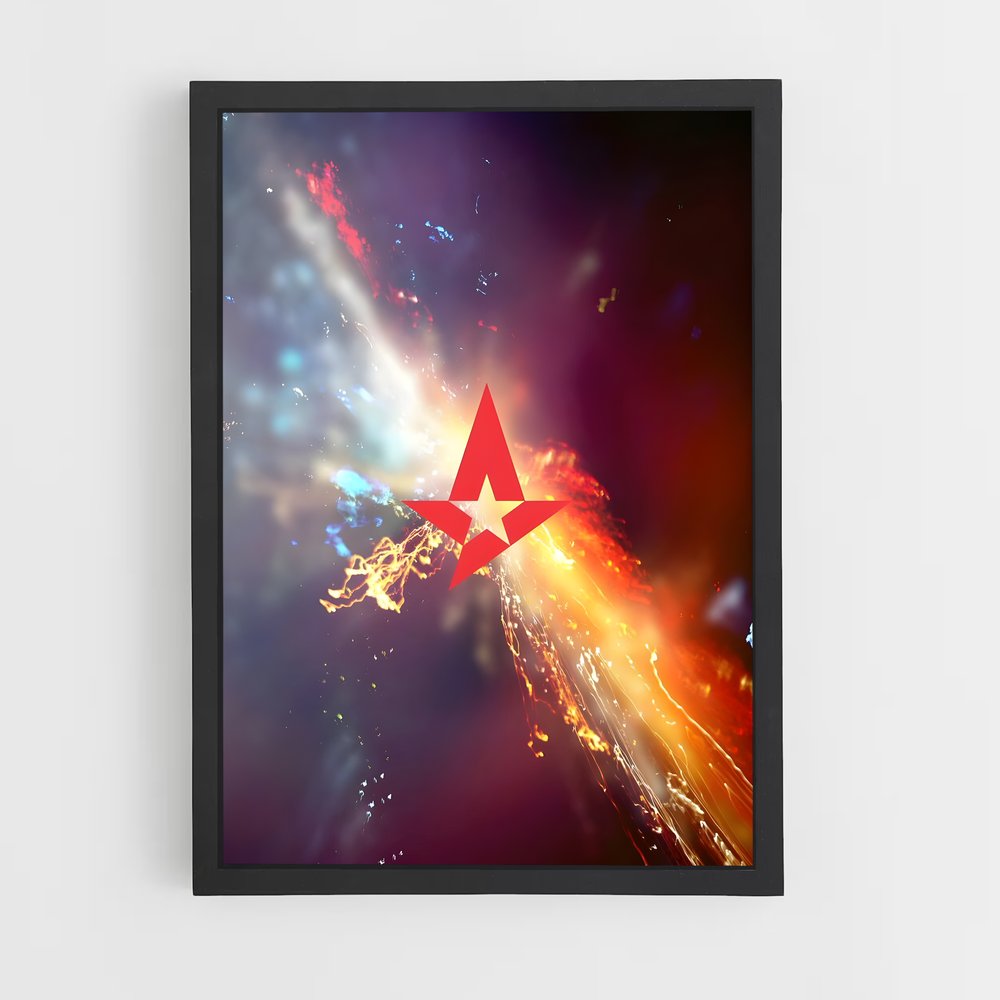 Poster Astralis étoile – affiche Esports (vue 2)