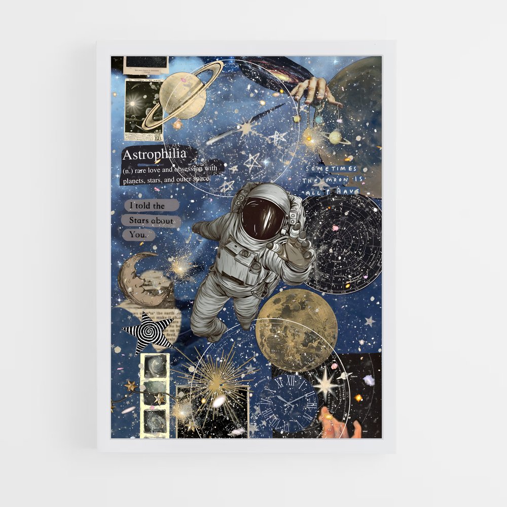 Poster Astronautes Éblouissants (vue 3)