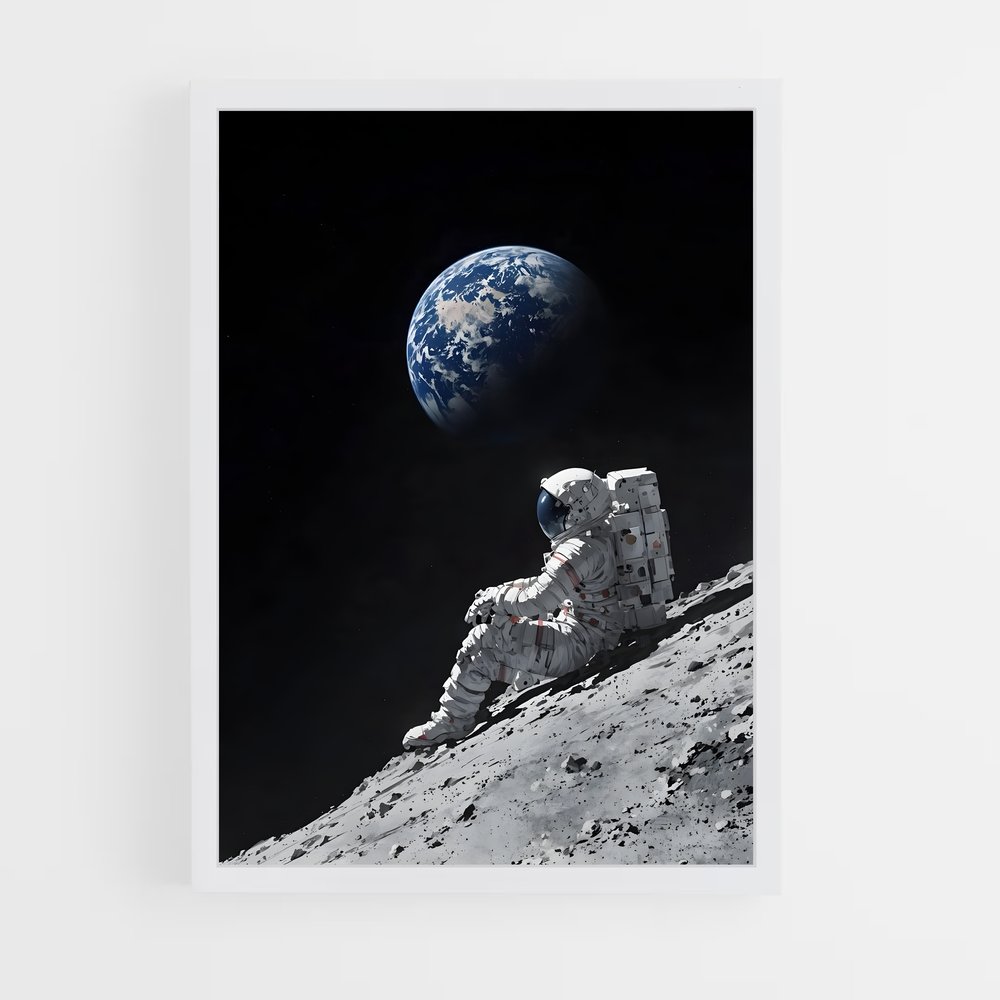 Poster Cosmonautes Scintillants – affiche Astronautes (vue 3)