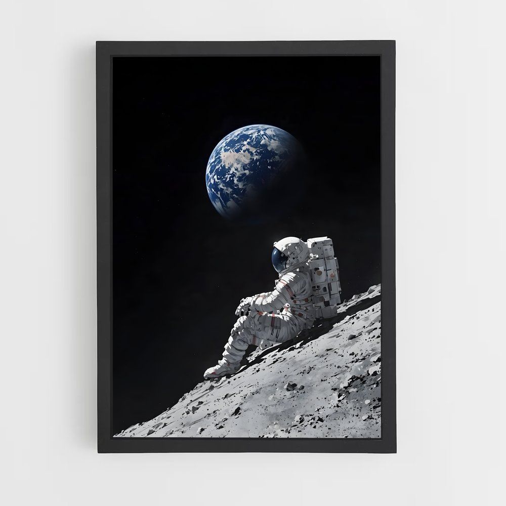 Poster Cosmonautes Scintillants – affiche Astronautes (vue 2)
