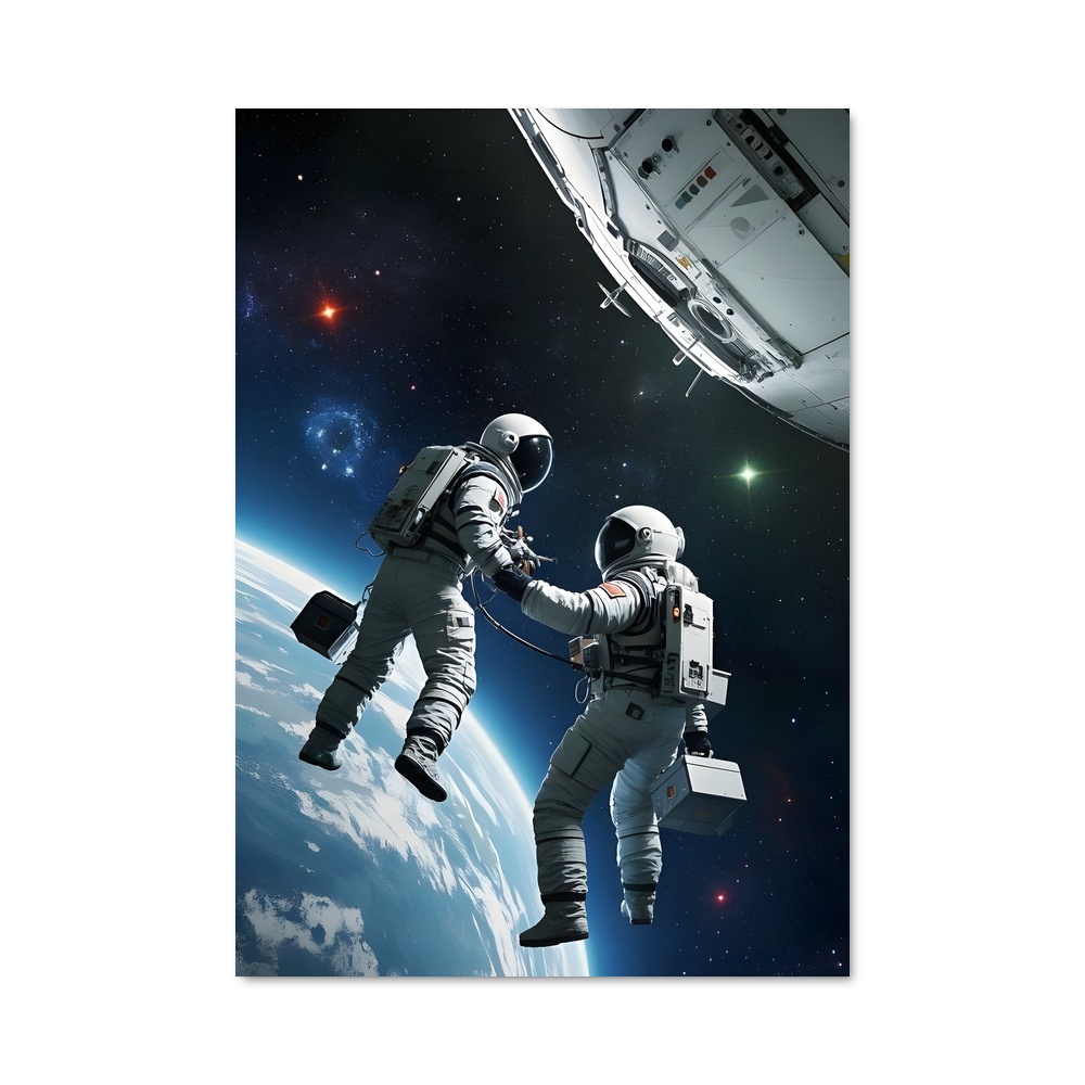 Poster Gravity Heroes – affiche Astronautes