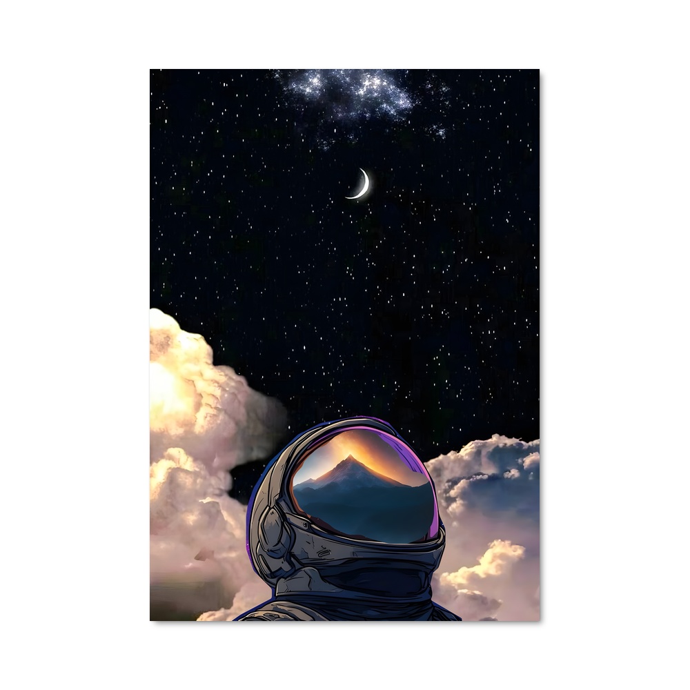 Poster Étoiles d'Astronaute – affiche Astronautes