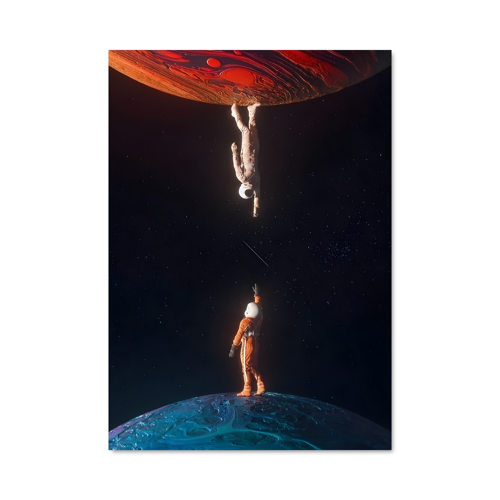 Poster Dans l'Inconnu – affiche Astronautes
