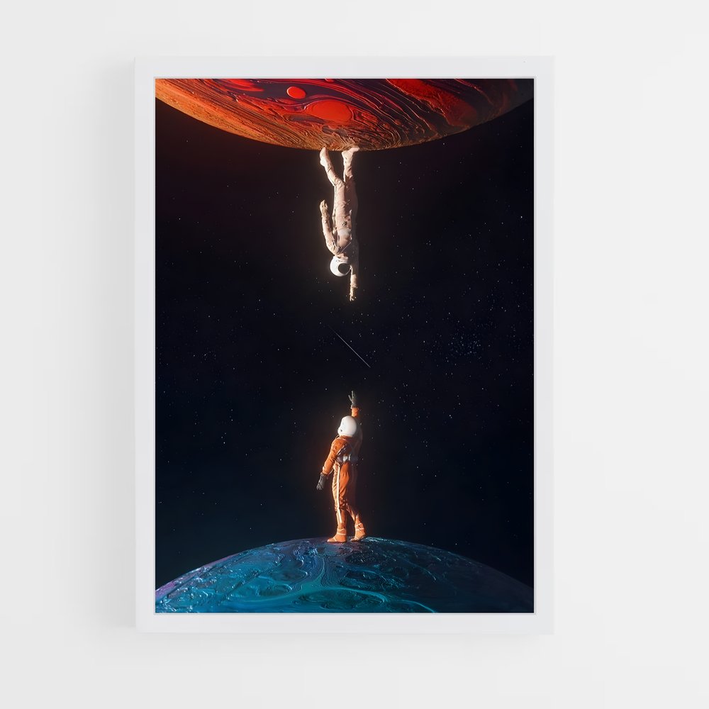 Poster Dans l'Inconnu – affiche Astronautes (vue 3)