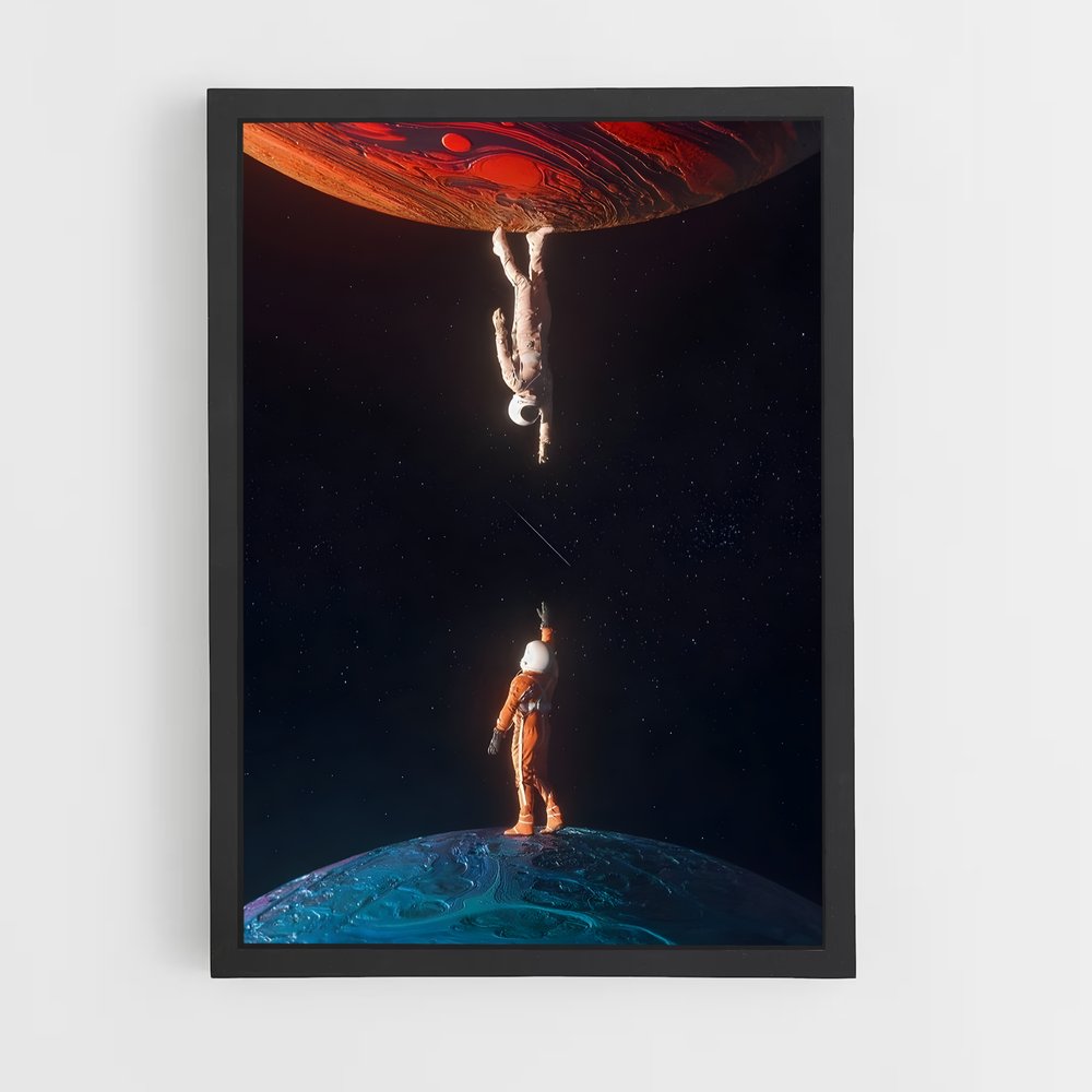 Poster Dans l'Inconnu – affiche Astronautes (vue 2)