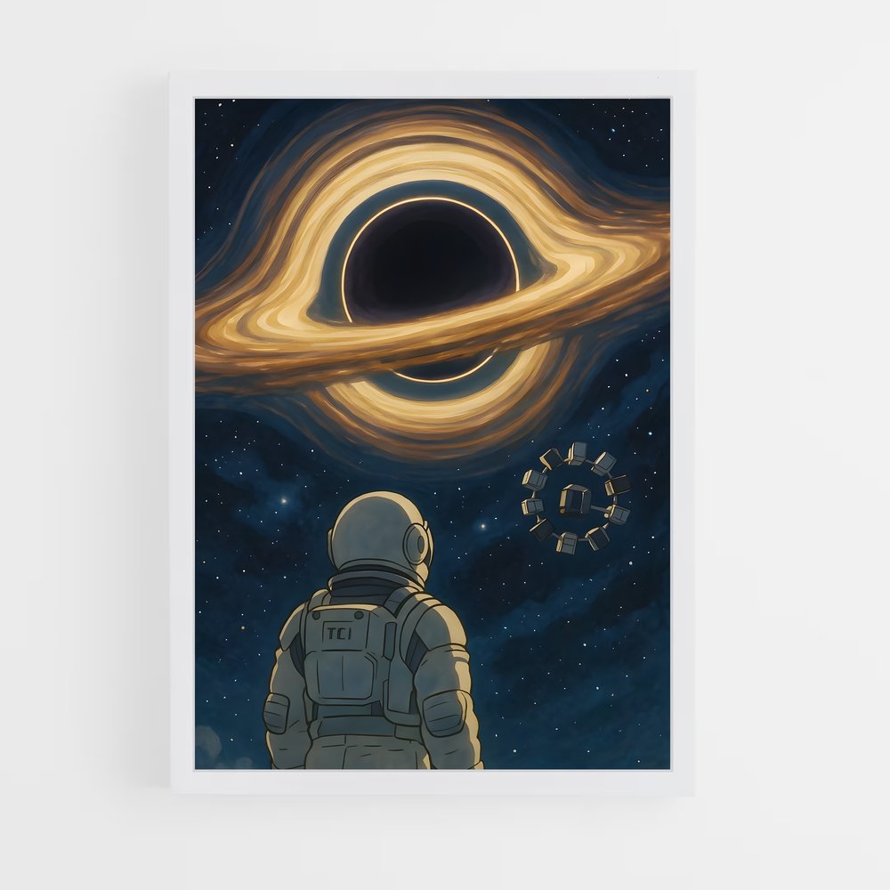 Poster L'Astronaute et le Trou Noir – affiche Astronautes (vue 3)