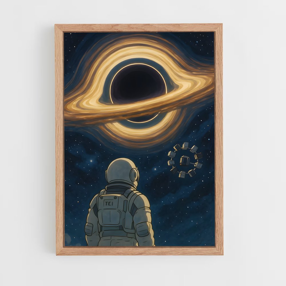 Poster L'Astronaute et le Trou Noir – affiche Astronautes (vue 4)