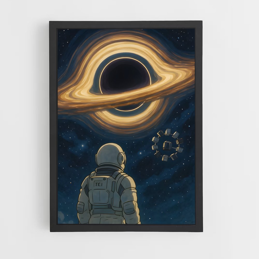 Poster L'Astronaute et le Trou Noir – affiche Astronautes (vue 2)