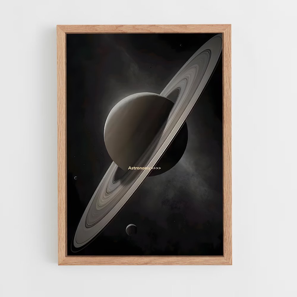 Poster Saturne: La Reine des Anneaux – affiche Astronomie (vue 4)