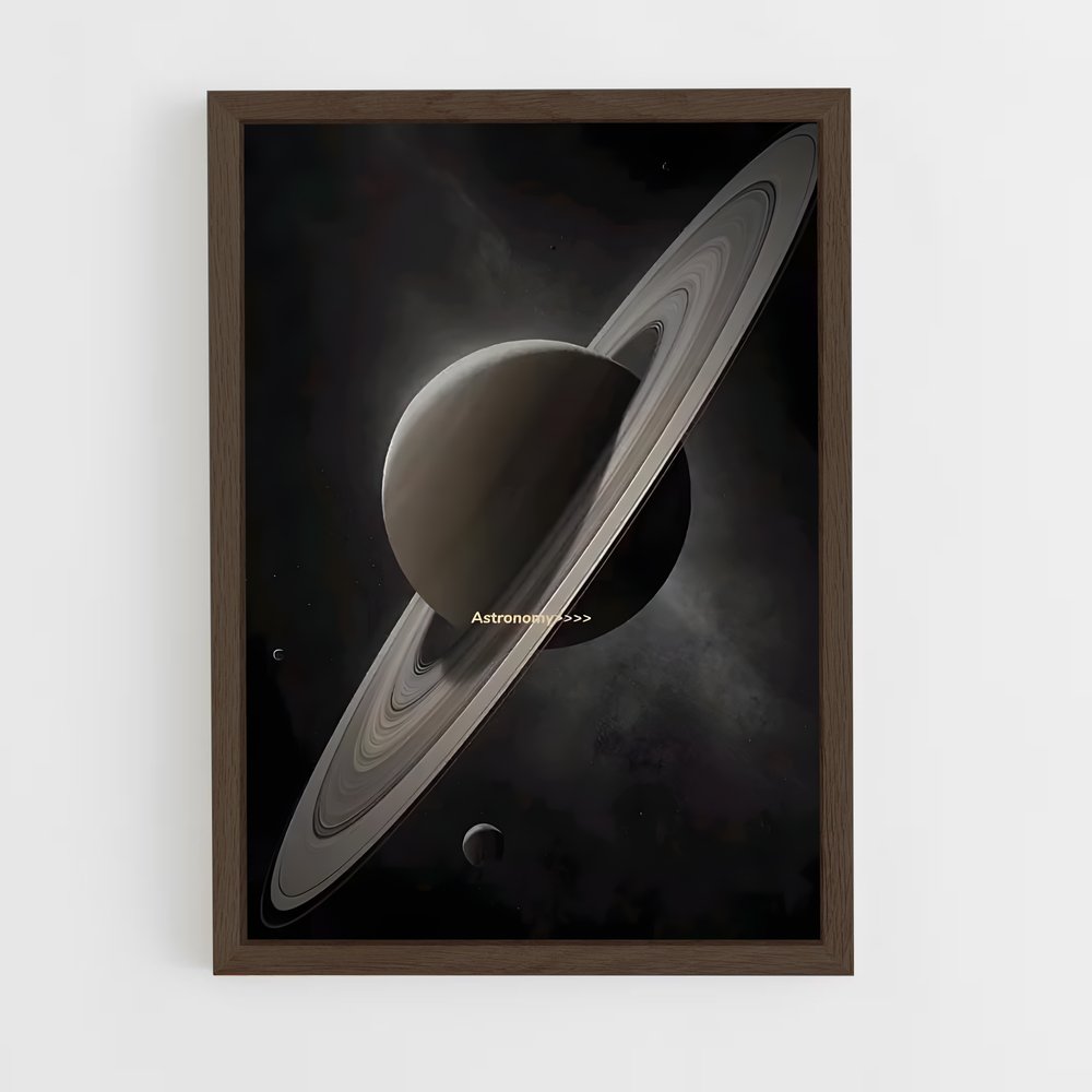 Poster Saturne: La Reine des Anneaux – affiche Astronomie (vue 5)
