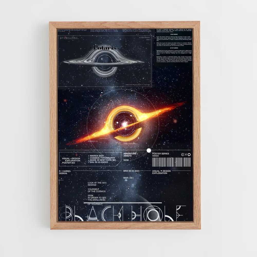 Poster Voyage au Trou Noir – affiche Astronomie (vue 4)