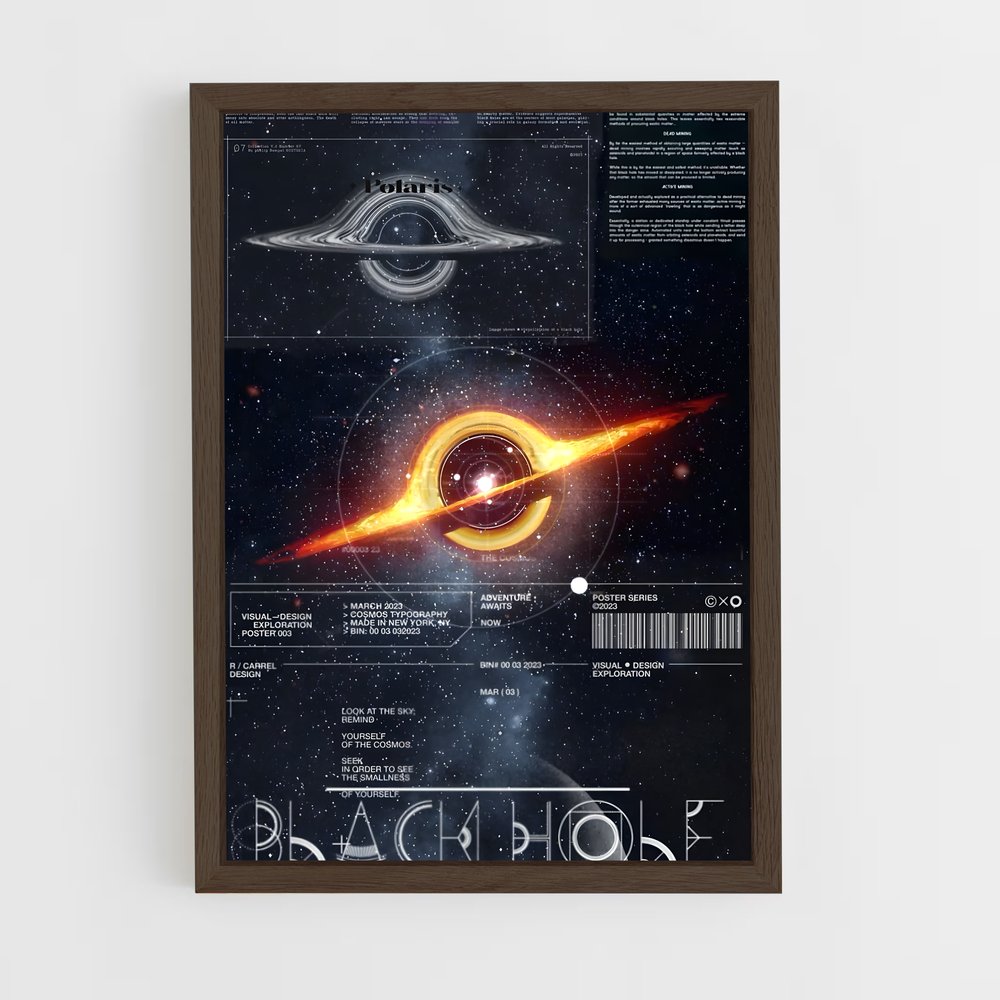 Poster Voyage au Trou Noir – affiche Astronomie (vue 5)