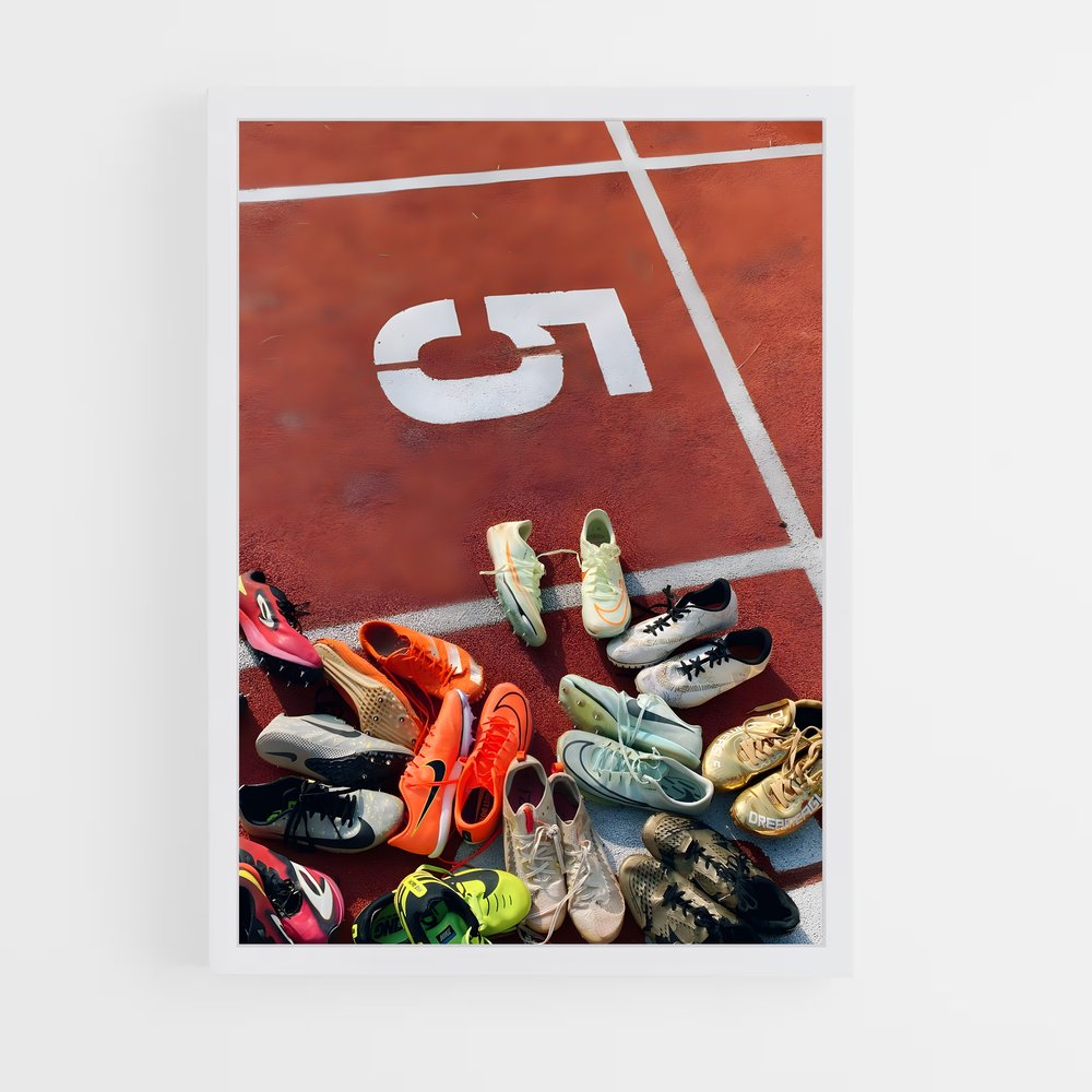 Poster Match de Chaussettes – affiche Athlétisme (vue 3)