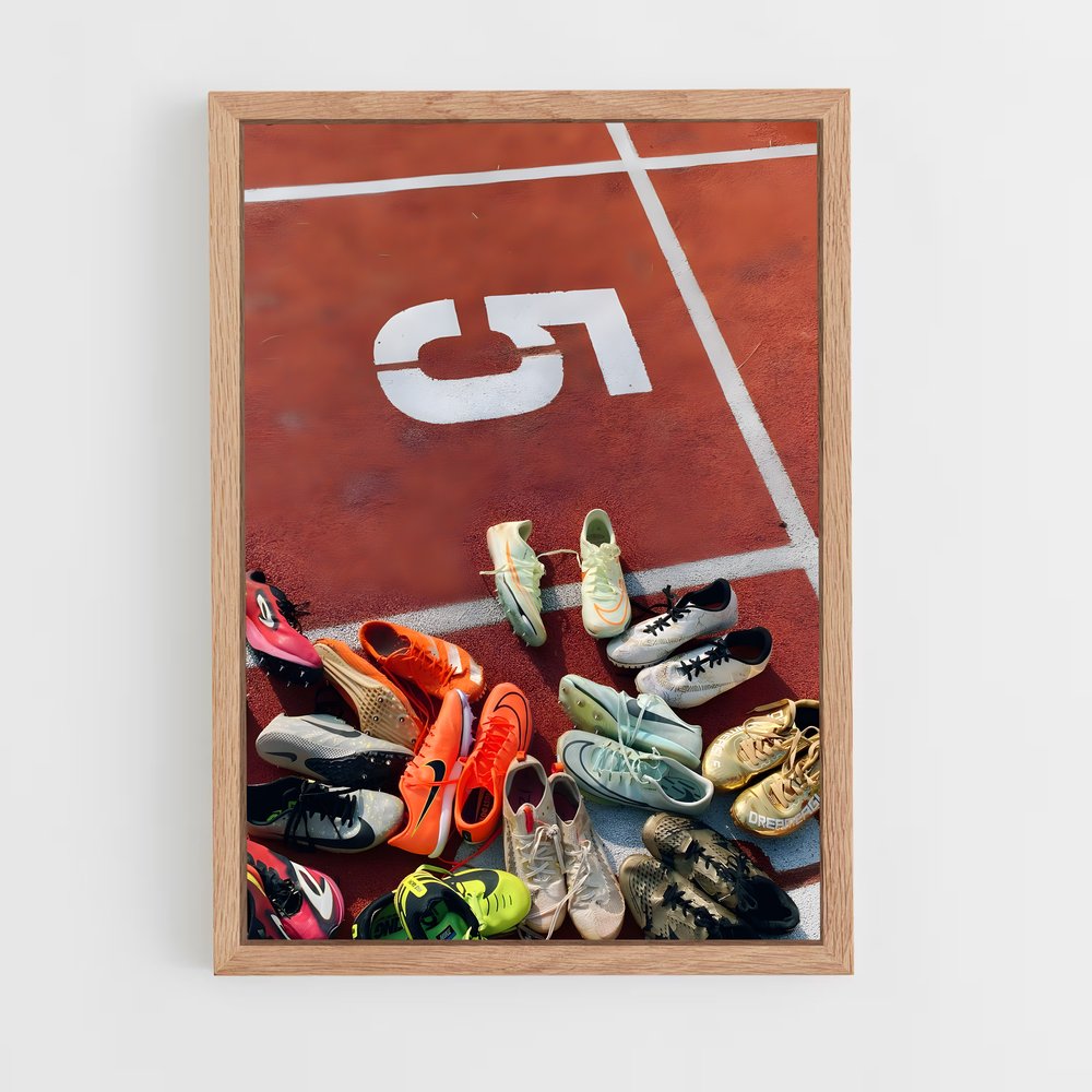 Poster Match de Chaussettes – affiche Athlétisme (vue 4)