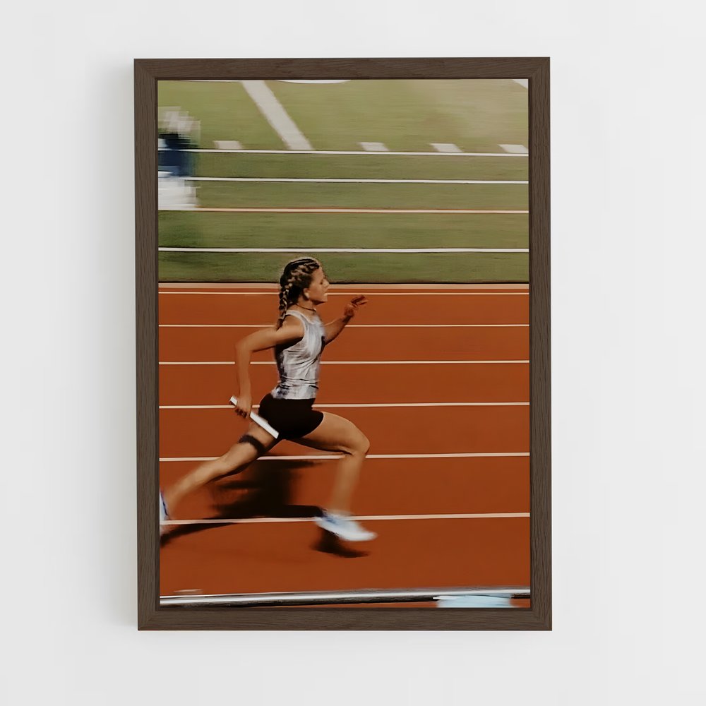 Poster La Course Déterminée – affiche Athlétisme (vue 5)