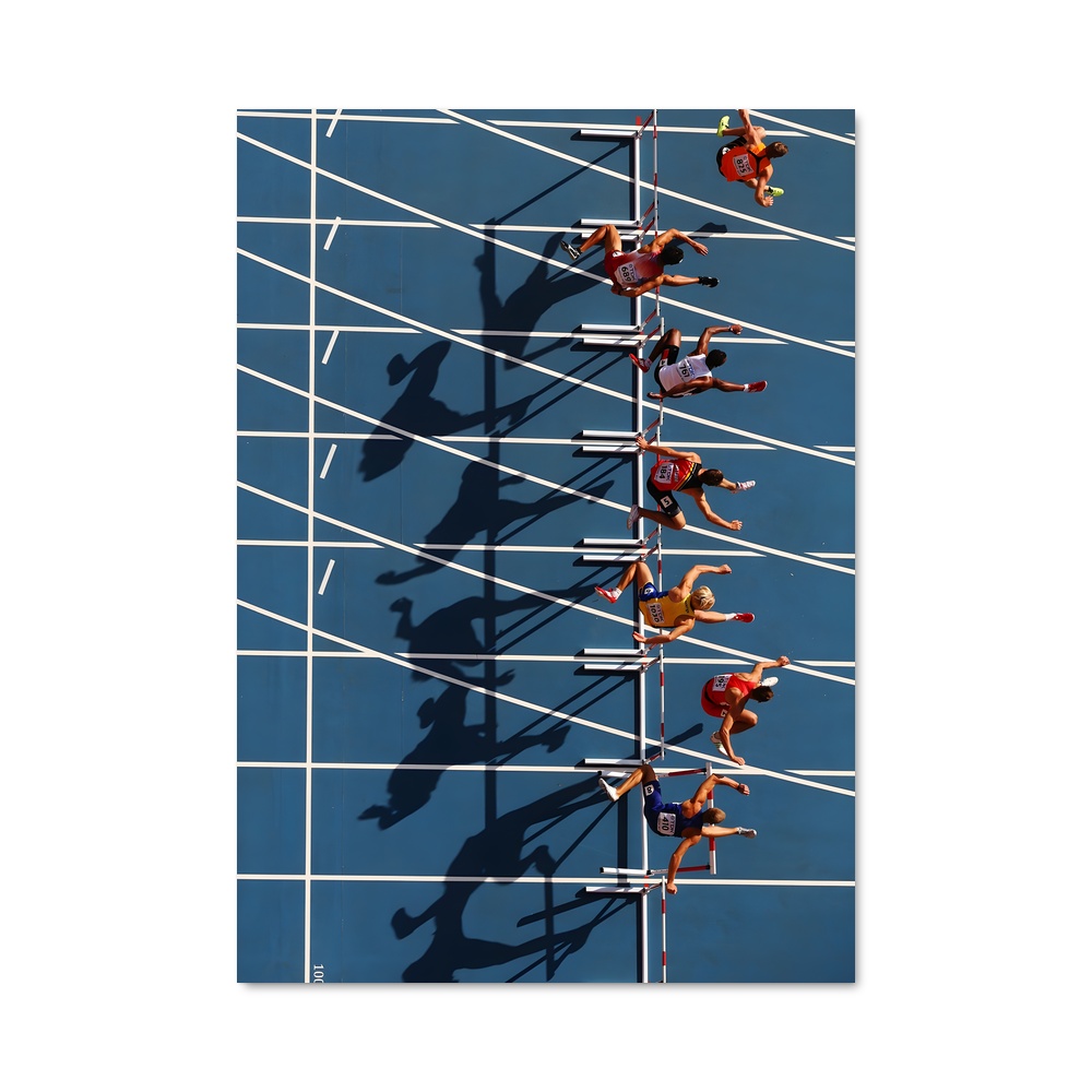 Poster Ombres de Vitesse – affiche Athlétisme