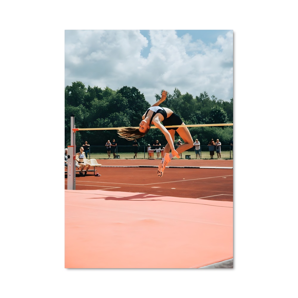 Poster Saut vers l'Infini – affiche Athlétisme