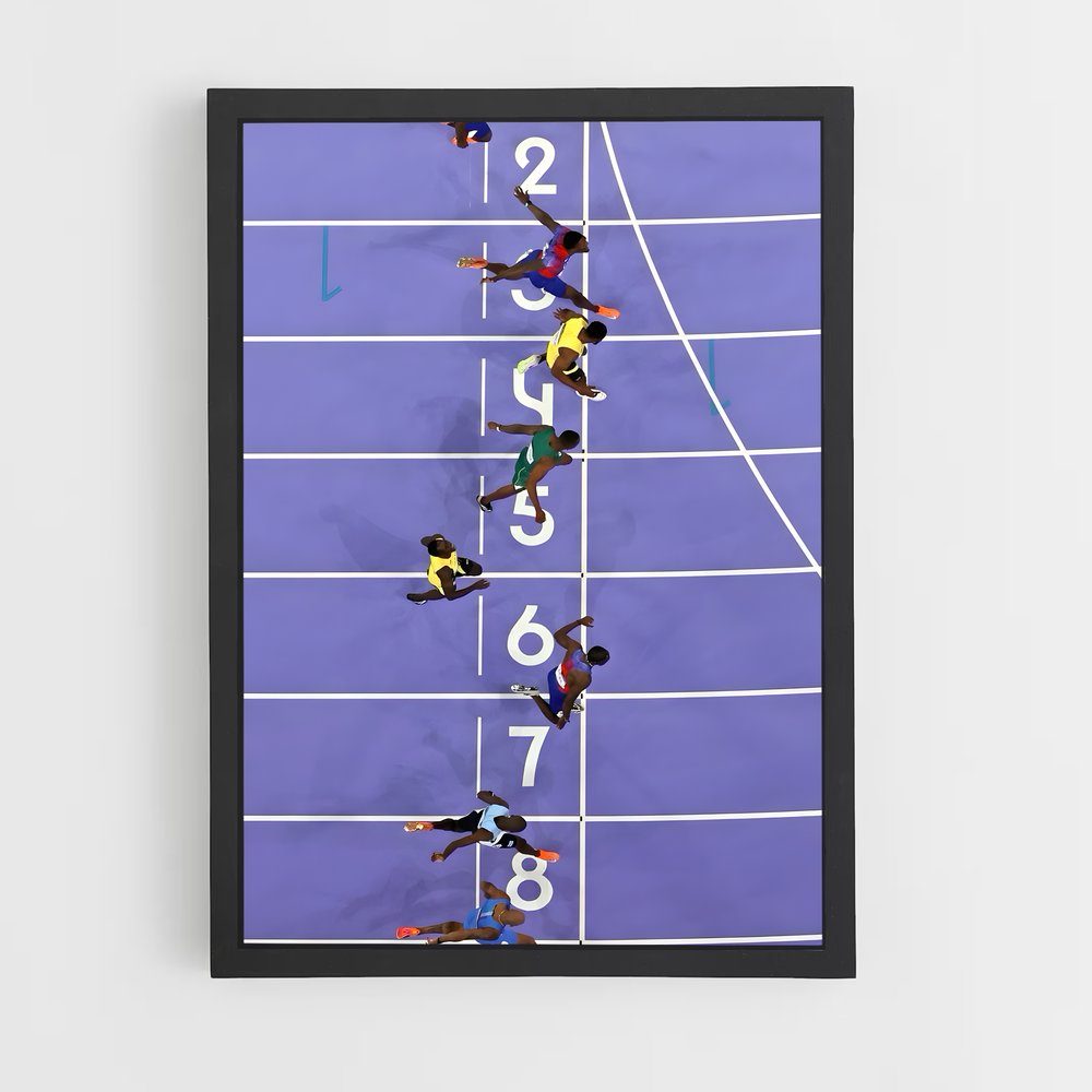 Poster Élan de Vitesse – affiche Athlétisme (vue 2)